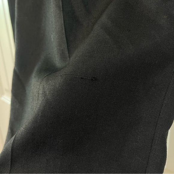 Christian Dior Vintage 80s Separates Wide Leg Trouser Pant Black Size 26 Waist - Picture 7 of 10